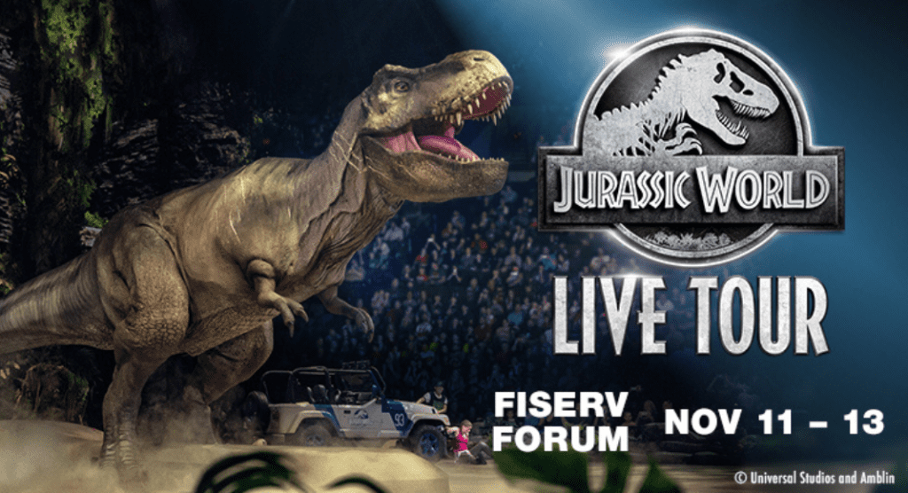 jurassic world live tour milwaukee