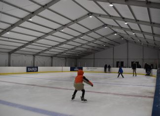 ICE SKATING FOR THE WHOLE FAMILY AT COMMUNITY SQUARE ICE RINK IN BROWN DEER
