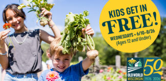 KIDS GET IN FREE AT OLD WORLD WISCONSIN THIS SUMMER